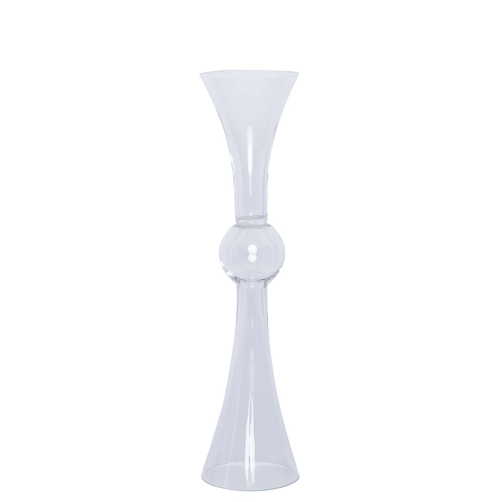 4 pcs 24" Reversible Trumpet Glass Wedding Vases Wedding Party Events Supplies