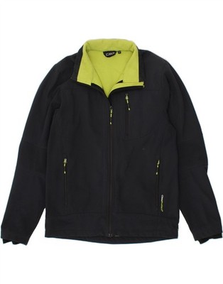CMP Mens Tracksuit Top Jacket IT 48 Medium Navy Blue Polyester IH01