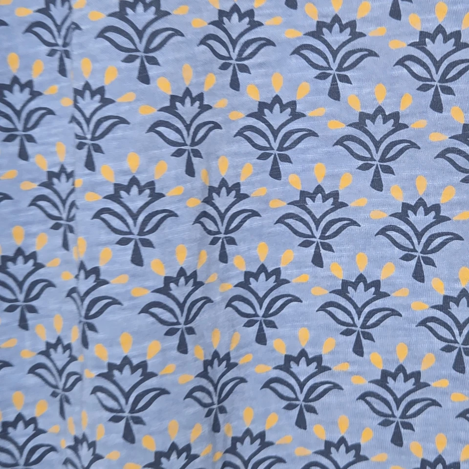 Camisa Allen Solly Jeans Para Hombres Preppy Floral Geo Estampado Algodón Manga Corta XL Foto 3 de 4