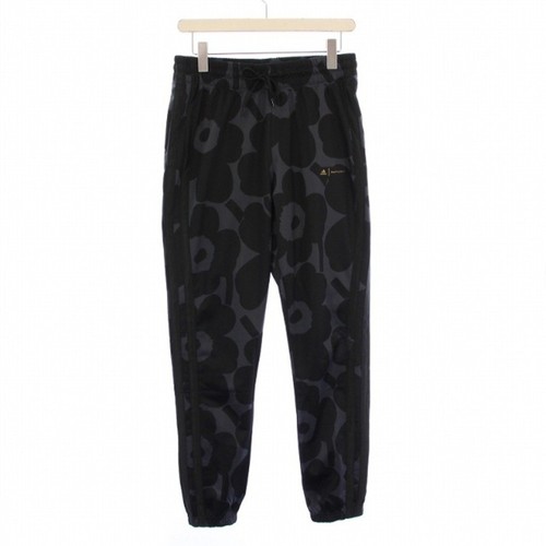 adidas Marimekko Snap Pants Easy Slacks Elastic Waist Side Buttons Floral Used 0