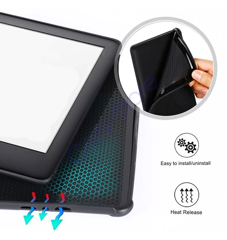 For Amazon Kindle 12th Generation 2024 7" Smart Case Flip Leather Stand Cover - Image 4 of 4