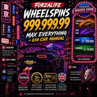 999M CR   WHEELSPINS   CARS | SP | CR | Forza Horizon 6 | XBOX | PC