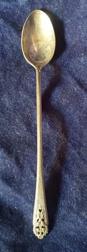 QUEEN'S LACE 7 3/8" ICE TEASPOON - International Sterling