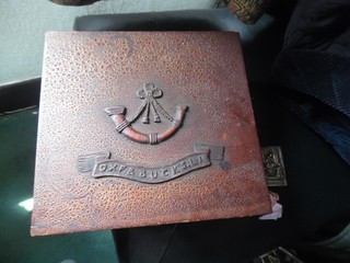 WW2 MILITARY Oxfordshire and Buckinghamshire Light Infantry Medal Box