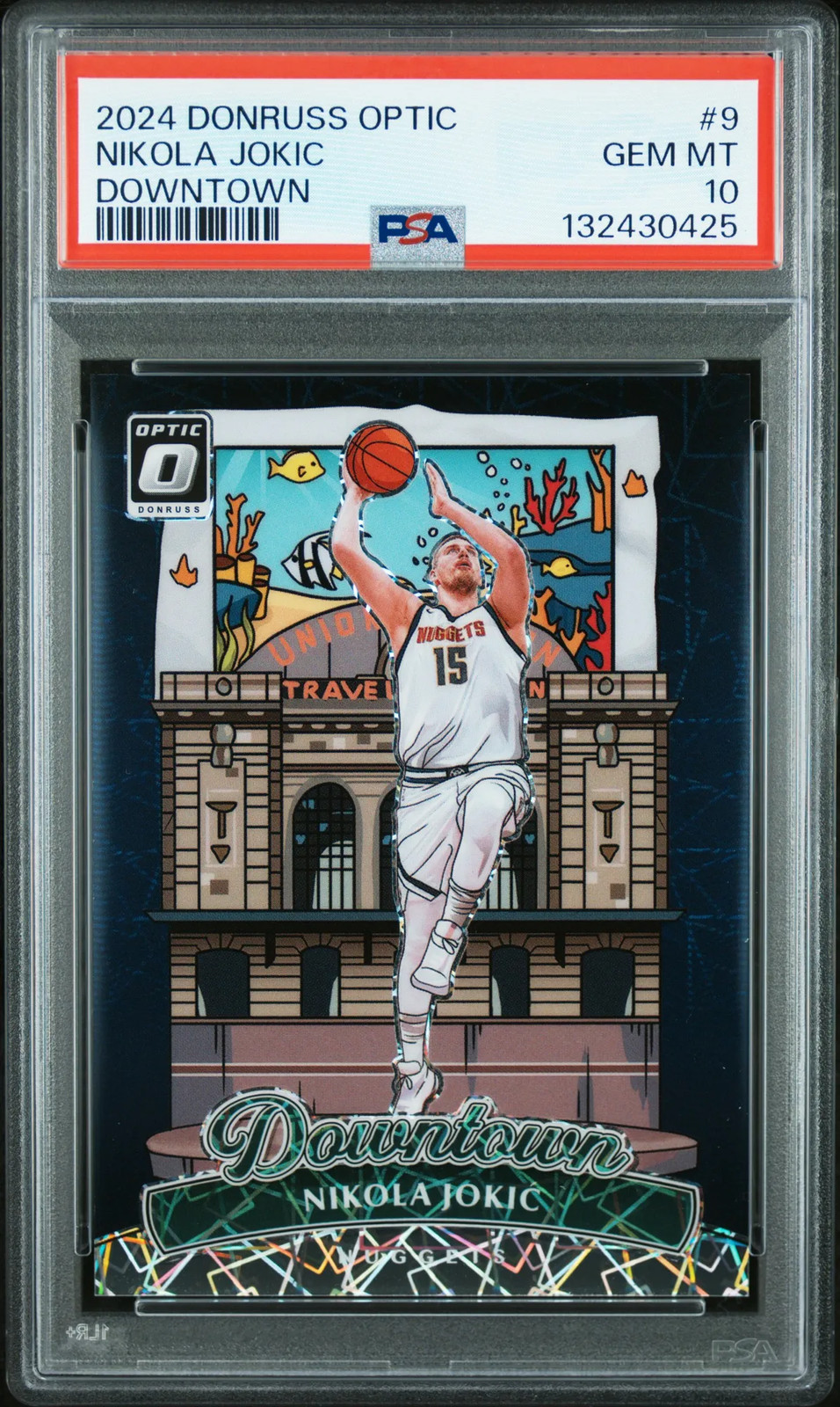 2024 Panini Donruss Optic Downtown Nikola Jokic #9 PSA 10