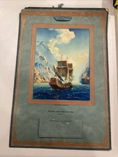 1928 Radio Headquarters 16” Calendar Good Ship Adventure Image