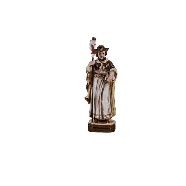 DRW Figur Santiago Apostol Aus Kunstharz, Handbemalt, Cremefarben, 7 Cm-image