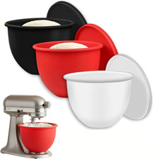 Silicone Bowl Liners for Kitchenaid Mixers, 3-Pack Food-Grade Inserts with Lids 