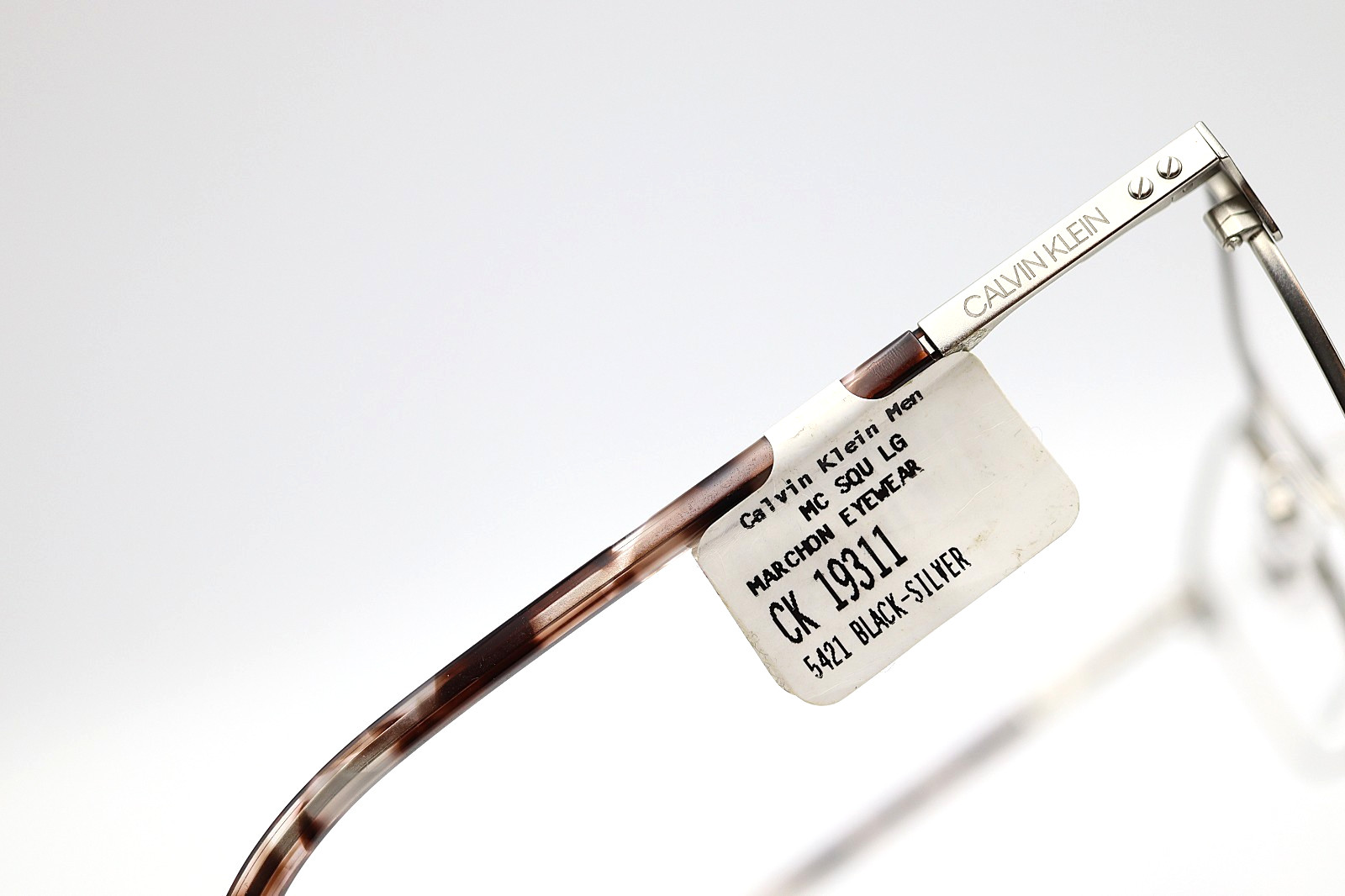 CALVIN KLEIN CK19311 001 Matte Black - Silver 54-21-145 Frames Flex Hinges P222 thumbnail 9