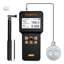 VBR-Aqua IP68 PAR Meter for Aquarium,Reef.R,G,B PAR Seperately.with a 3FT Rod