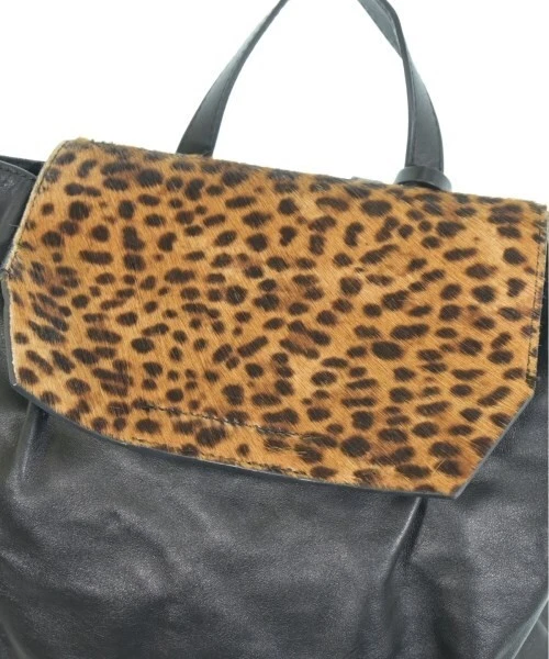 Mochila Mochila Gianni Chiarini Mujer Cuero Negro Usada, Italia, Talla 31,5 cm Foto 4 de 4