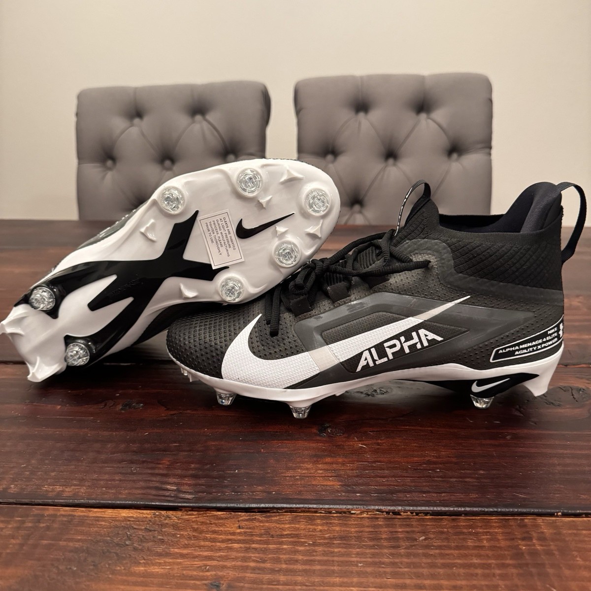 Nike Alpha Menace Elite 4 Detachable Football Cleats $220 Sz  display picture 3