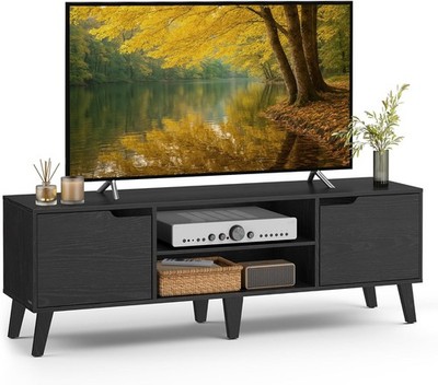 TV Stand for 65-Inch TVs, Entertainment Center with Adjustable