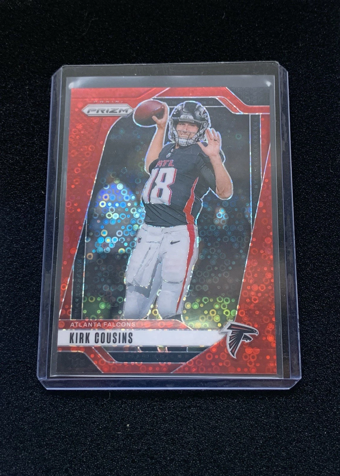 2024 Panini Prizm - Kirk Cousins #10 No Huddle Red Prizm /75