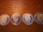.999 Fine Silver Round 1 oz - Winged Liberty Head Coin, 4 pieces