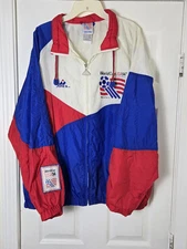 Vintage 1994 World Cup USA '94 Apex One Windbreaker Jacket Size XL Soccer Futbol