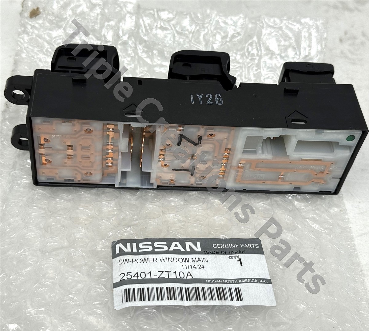 t*o様 Switch Genuine Nissan OEM 25401-ZT10A SWITCH ASSY-POWER WINDOW