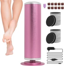 Electronic Foot File Callus Remover – Adjustable Rotating Pedicure Tool for Skin