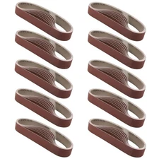 Utoolmart 1.2-Inch x 21-Inch 400 Grit Sanding Belt Aluminum Oxide Sandpaper B...