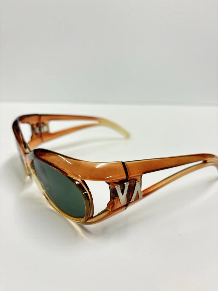 Vintage High End Designer Sunglasses Acetate/glass Lenses Versace? Valentino? - Image 3 of 4