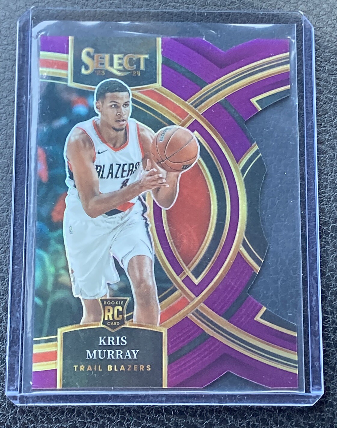2023-24 Panini Select Rookie Purple Prizm Die Cut #120 Kris Murray RC 44/99