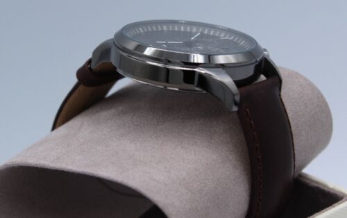 NEW AUTHENTIC MICHAEL KORS THOMPKINS GRAY BROWN LEATHER CHRONO MENS MK8863 WATCH - Picture 6 of 12