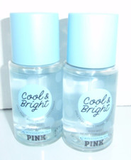 VICTORIA'S SECRET COOL  BRIGHT BODY MIST 2.5 FL OZ TRAVEL SIZE X2 BRAND NEW