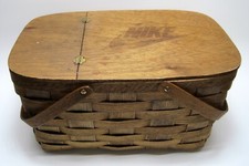 VTG Nike Promo Family Picnic Basket -Partial Set- 4 Branded Mugs 3 Cups 1980s