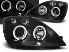 Faros para Ford Fiesta MK6 2002 2003 2004 2005 VR-1275 Angel Eyes negro