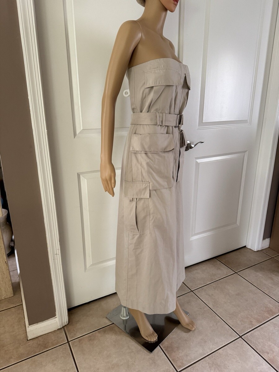 olive strapless midi dress The Genevieve Olive Storybook Toile Jacquard Strapless Midi Dress