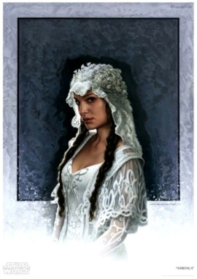 Star Wars Princess Padm Padme Amidala Wedding Dress Portrait Fine Art Gicle | eBay Star Wars Princess Padm Padme Amidala Wedding Dress Portrait Fine Art Gicle | eBay