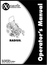 Operators Instruction Manual Exmark Zero Turn Mower E Series Rider RAE708GEM4830