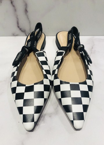 dior flat slingback shoes