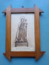 ANTIQUE LEGO FRAME WITH MARIA SS. DEL RESCORSO IN BISCEGLIE