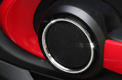 Interior Crystal Sound Speaker Cover Trim For MINI Cooper F54 F55 F56 F57 F60