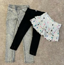 Kid's Clothes Lot of Bottoms - One each of pants, tights, skirt, Girl's 7/8