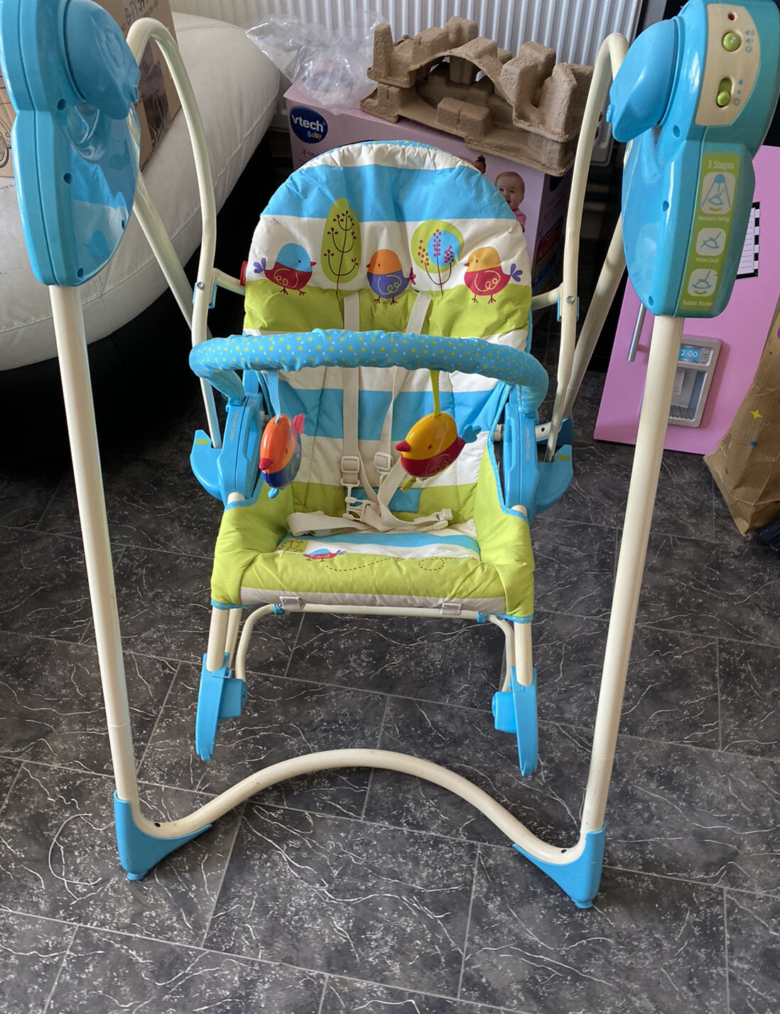 rock and glide baby swing