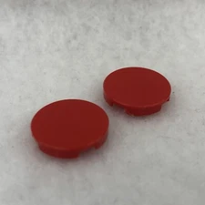LEGO 14769 Red Tile, Round 2 x 2 with Bottom Stud Holder (x2)