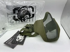 OneTigris Mesh Face Mask Half Mask Green Face Guard Sabagade Equipment