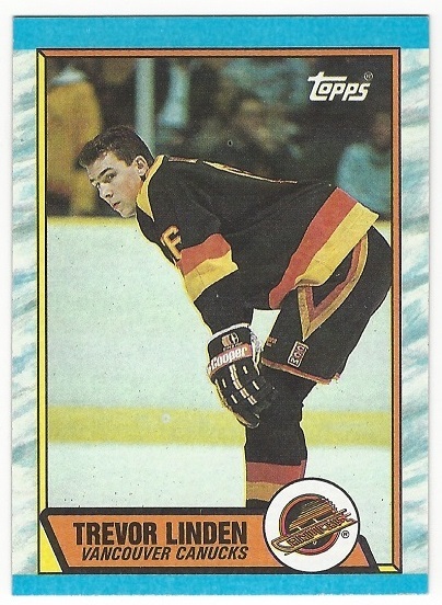 1989-90 TOPPS HOCKEY #89 TREVOR LINDEN ROOKIE - NEAR MINT