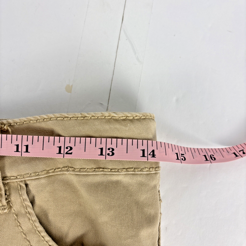 Cherokee Skinny Chino Pants 14 Khaki Adjustable Waist Flat Front - Picture 9 of 14