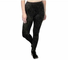 NWT SPYDER BLACK WEB PRINT PERFORMANCE STRETCH POCKETS HIGH RISE TIGHT SZ S C49