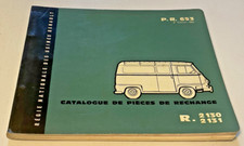 Catalogue de Pièces de Rechange  RENAULT  Estafette - PR 653 - Septembre 1960.