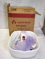 Costway EP23045 Heating Bubbles Foot Spa Massage w 4 Foot Rollers Purple