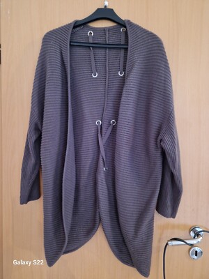 Damen Strickjacke modisch Basic lange Ärmel warm Frau
