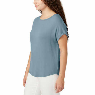 Buffalo Womens' Super Soft Lightweight French Terry Short Sleeve Top Shirt / J32