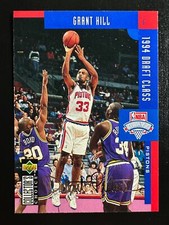 1994 Collector's Choice Grant Hill Silver Signature #409 Pistons ~ $.99 Ship!