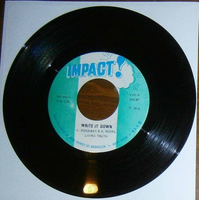 Living Truth: Write It Down / It Is Written '78 USA Impact V102