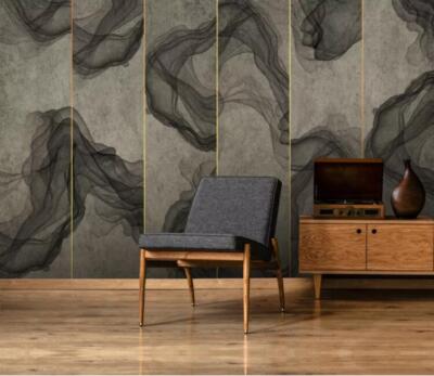 3D Grey Smoke 3141 Wallpaper Mural Paper Wall Print Indoor Murals CA Coco