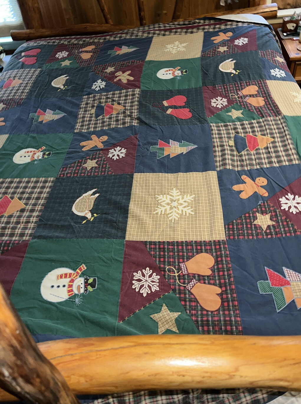 Christmas Quilt, King, 102”x 88” eBay